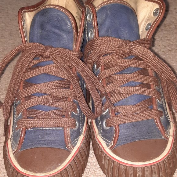 RARE brown and blue leather PF Flyers!! - Picture 1 of 7